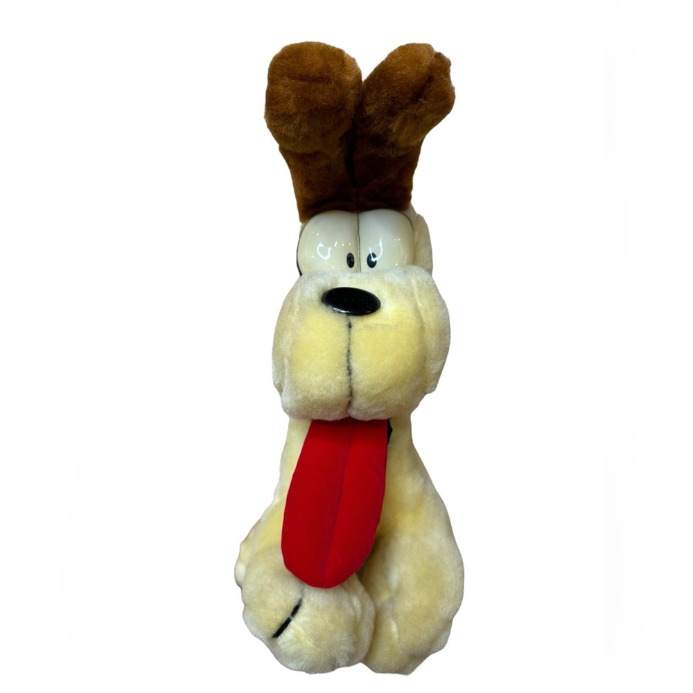 Vintage 1980s Garfield’s ODIE Dog Plush Stuffed Animal ~13" Height, GUC